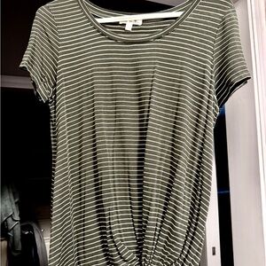 Nine Britton Levie Knot Front Knit Tee